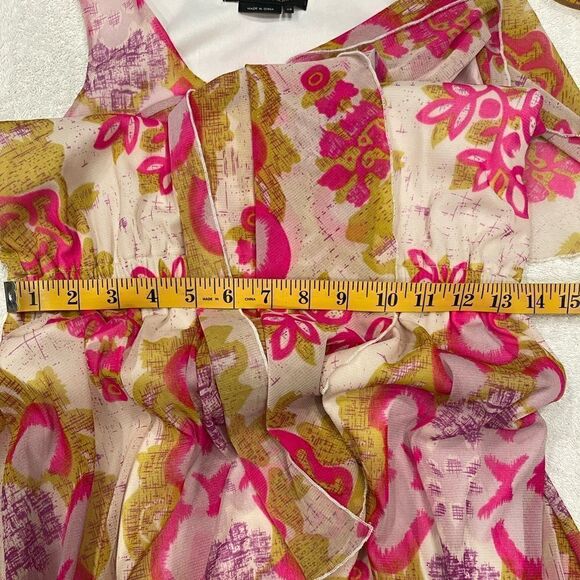 NEW BCBGMaxAzria Asymmetrical Hem Floral Dress.Size XS - Picture 16 of 16